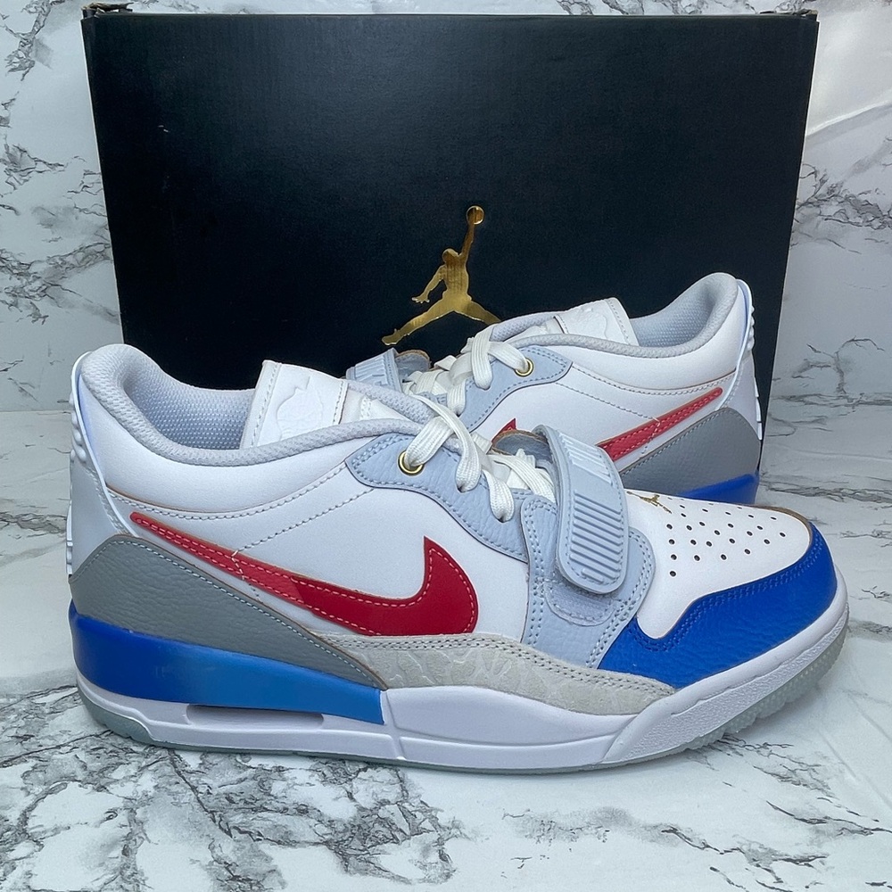 NEW Nike Air Jordan Legacy 312 Low White Game Royal Red Mens Size's FN8902-161